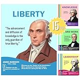 15pcs US Presidents Posters – 11x14 Growth Mindset Posters Educational Wall Art for Classroom, Home, and Office – Inspirational American History Decor for Teachers, Students, and History Enthusiasts