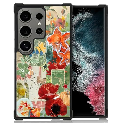Coque Samsung S24 Ultra absorption des chocs anti-rayures motif chat et poisson