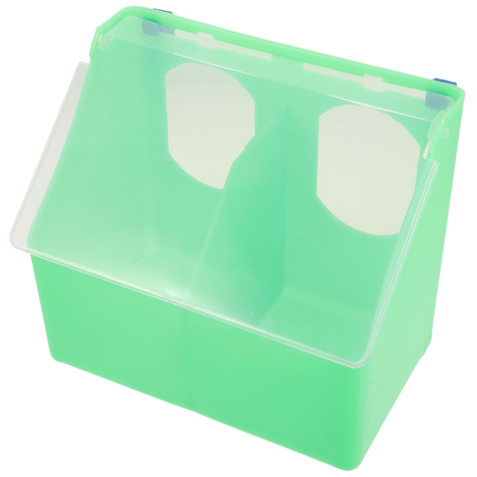 BESPORTBLE 4pezzi Mangiatoia Per Uccelli Gabbia Resistente Alimentatore Multi-grid Per Pappagalli e Cockatiel Facile Da Installare e Risparmio Di Cibo Con Coperchio Accessori Per Uccelli