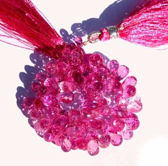 Corindon rose quartz facetté pour remplacer vos pierres ternes par des briolettes vives