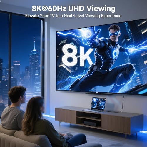 Cable Matters Combo-Pack 8K@60Hz / 4K@120Hz 270 Degree and 90 Degree HDMI Adapters with HDR (8K Right Angle HDMI Adapter/HDMI 90 Degree Adapter) in Black - Image 2