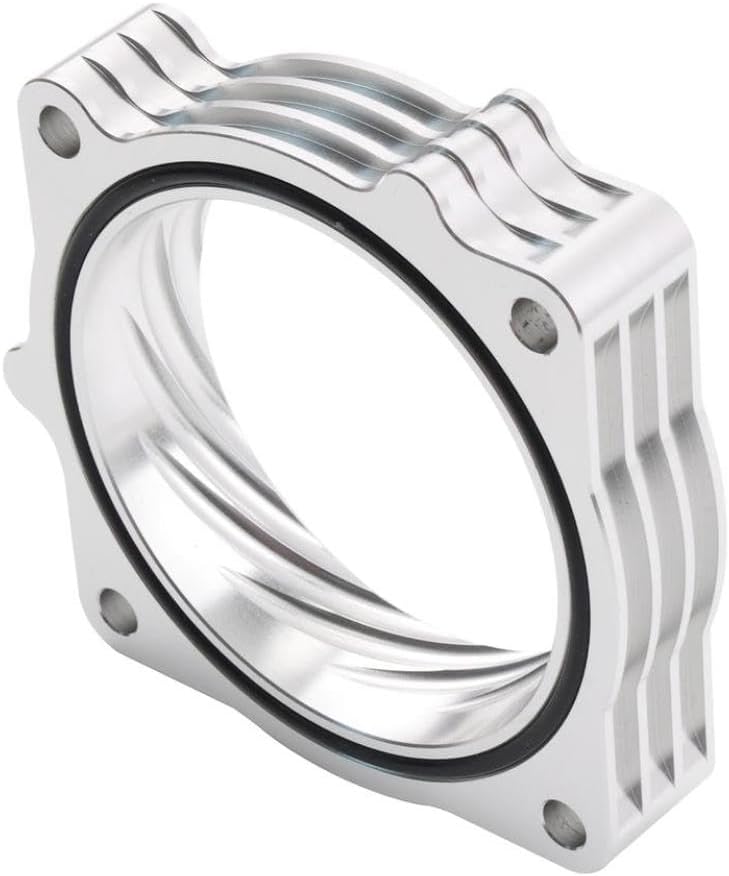 Aluminum Throttle Body Spacer 5.7L V8 Compatible With Automotive Motorcycle Parts RAM 1500 2500 3500 2009 2018 HEMI