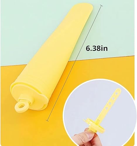 Miniatura 3 de Juego de 4 moldes de paletas de silicona, 1 pieza para hacer paletas de helados, moldes de helado congelados, accesorios de cocina, fácil
