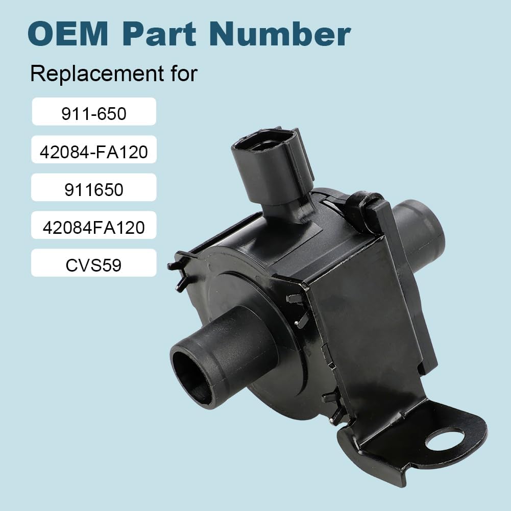 Vapor Canister Purge Valve Vent Solenoid Compatible with Subaru Forester Baja Impreza Legacy 1997-2006 Outback Vapor Canister Vent Solenoid Replacement for 911-650 42084-FA120 CPV69 CVS59