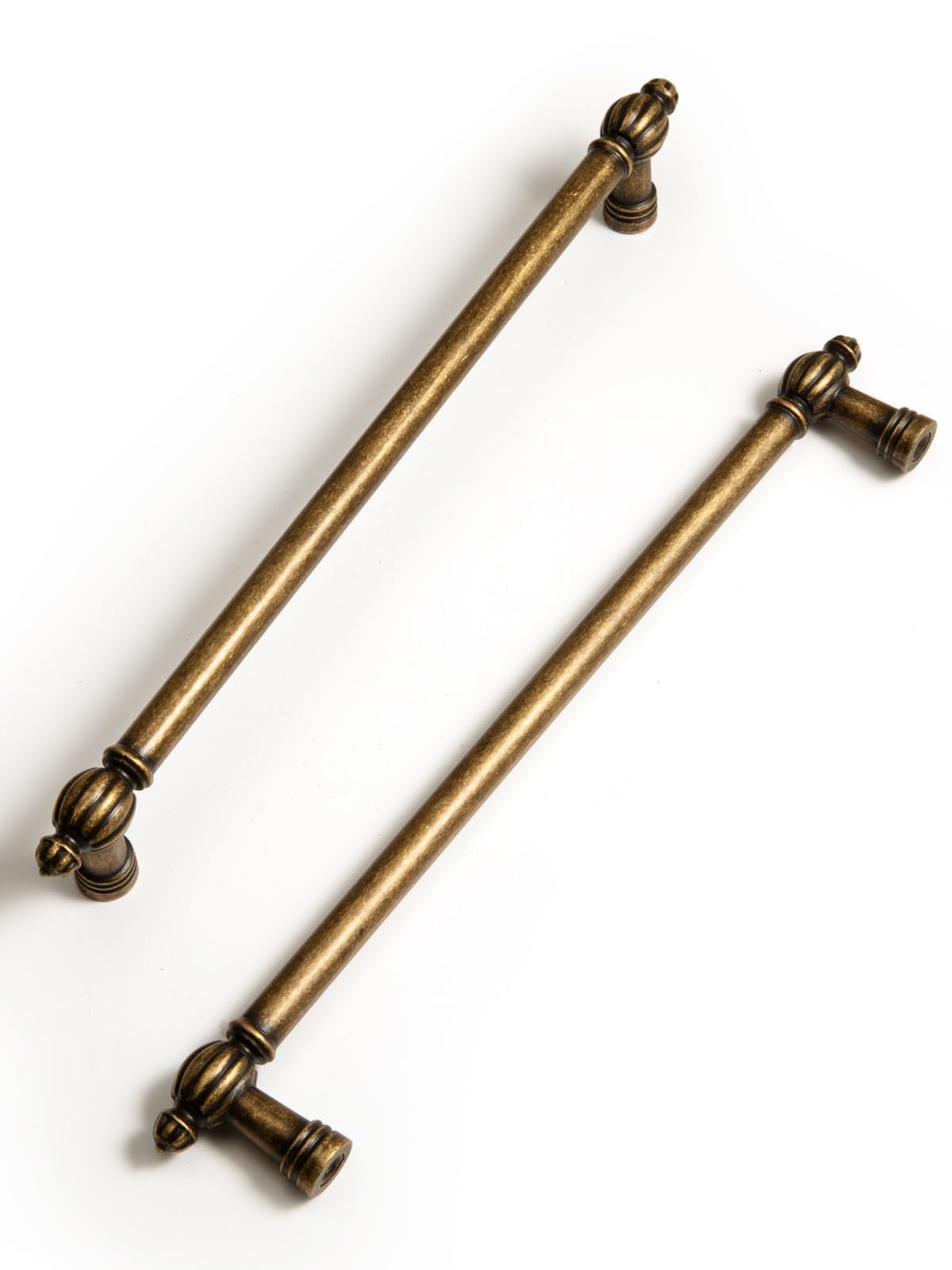 BEILEIOU Antique Brass Zinc Alloy Cabinet Pulls - 7.56" (192mm) Hole Center Classic Vintage Drawer Handles,Kitchen Cupboard Bathroom Dresser Cabinet Hardware Handles