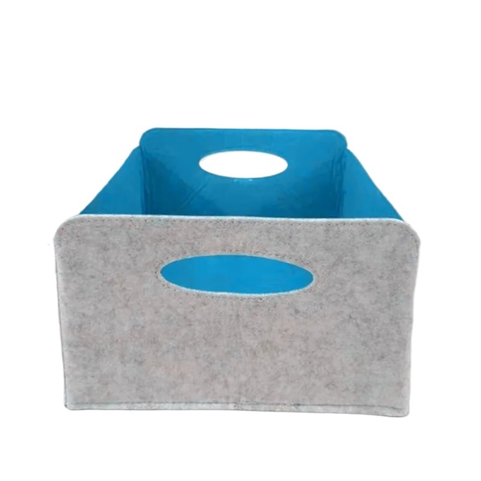 SNGUOQ 3/6pcs Storage Basket Felt Foldable Drawer Organizer Bin Cube Shelf Small Box For Closet Organizing For Clothing Storage,Organization(Blue-B,6pcs)
