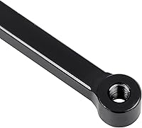 Vista 5 de Juego de palancas de cambio extendidas negras de 9.84 pulgadas, con talón, puntera compatible con Harley 1986-2017 FL Softail, Touring Road Street