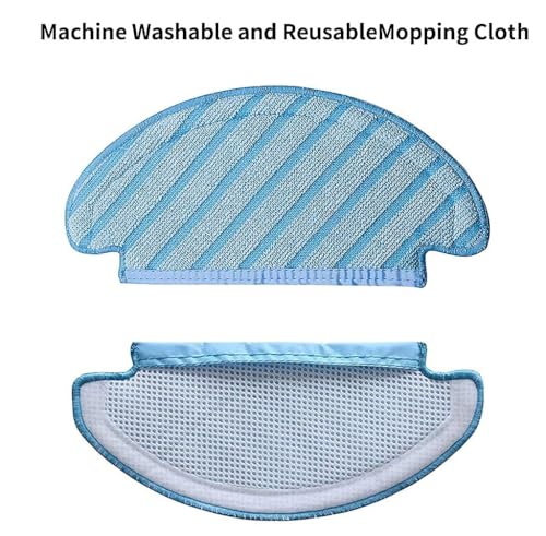 Image of Replacement Accessories Wet Mop Pad Compatible with Ecovacs Deebot N10 OZMO T8 T9 PRO T9 AIVI Robot Vacuum Deebot N10 Replacement Mop Pad (ED N10 WETMOP 3)