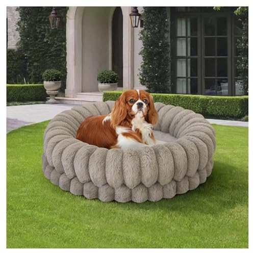 Image of BALANCE Luxury Donut Dog Bed, 24 Inches Round Dog Beds for Small Dogs Washable, Orthopedic Calming Pet Bed for Puppy and Cats with Anti-Slip Bottom (Oatmeal)
