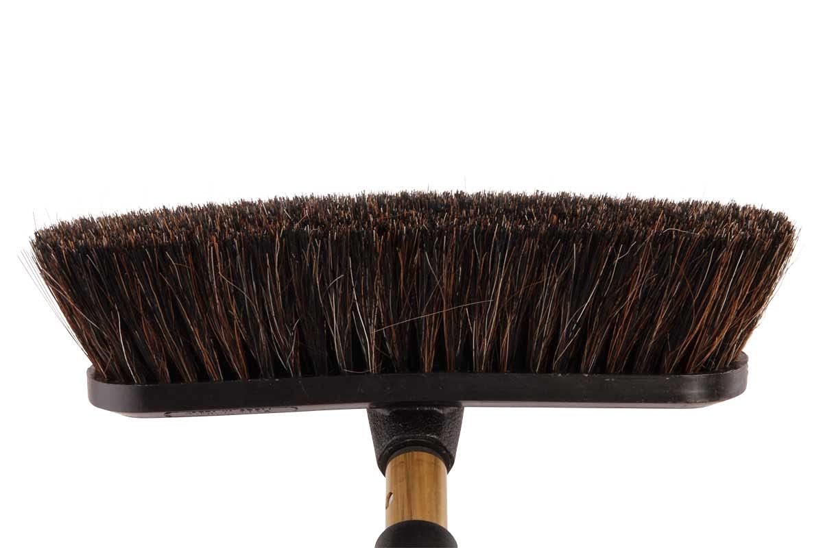 Cepillo de Lavado Suave con Rosca 1/4", Pelo Mixto para Barra Telescópica | Cabezal de 25 cm para limpieza de cristales y superficies pintadas, cerdas mixtas suaves que evitan arañazos con agua