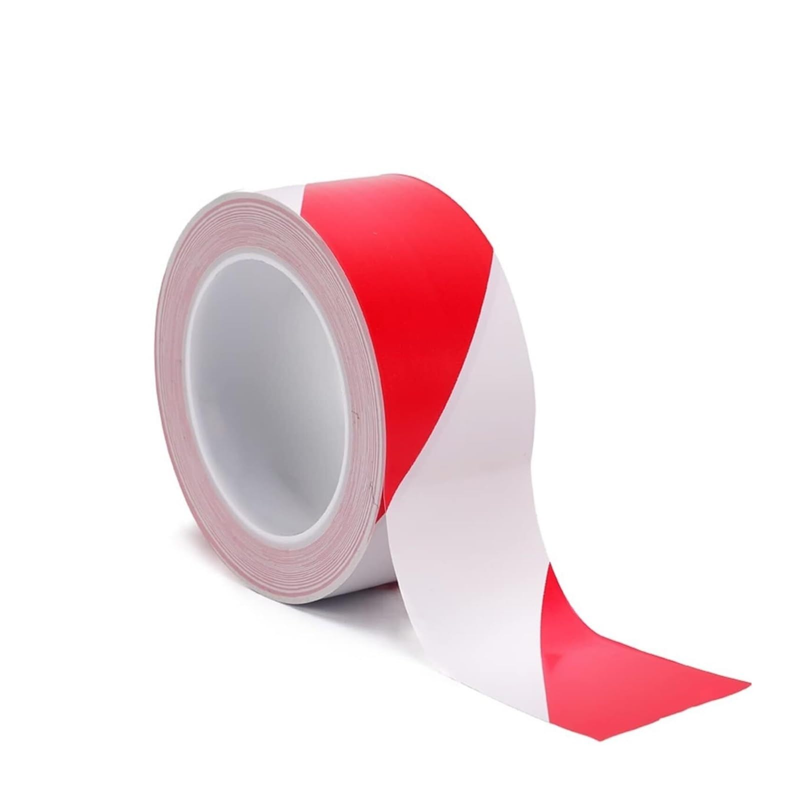 Nastro adesivo di segnalazione, Nastro adesivo di avvertenza for segnaletica for pavimenti rosso bianco 33 m lunghezza 20-150 mm larghezza confezione da 2(150MM x 33Meter)