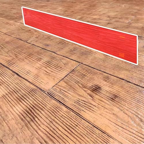 JvFbjLF Paneles de Madera con impresión de hormigón for Suelos, esteras de Poliuretano con impresión de hormigón con Textura de veta de Madera, Impresiones de paisajes for Patios y Jardines