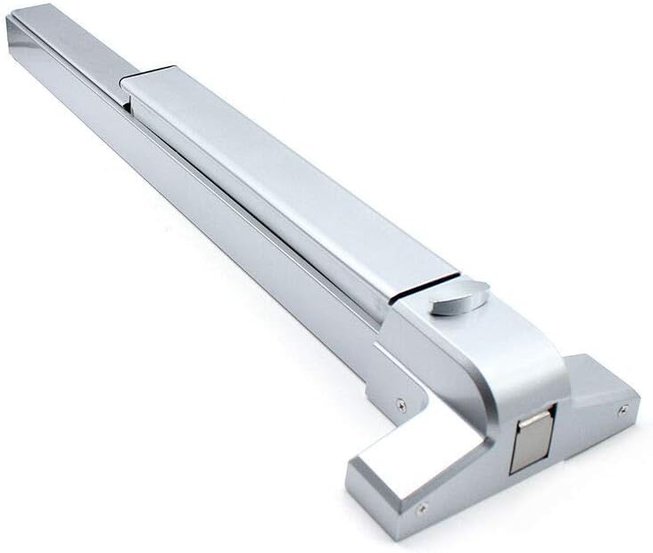 LOYALHEARTDY Door Push Bar Exit Panic Device, 30“-36” Heavy Duty Door Push Bar Stainless Steel Panic Bar Exit Device Commercial Emergency Exit Bar