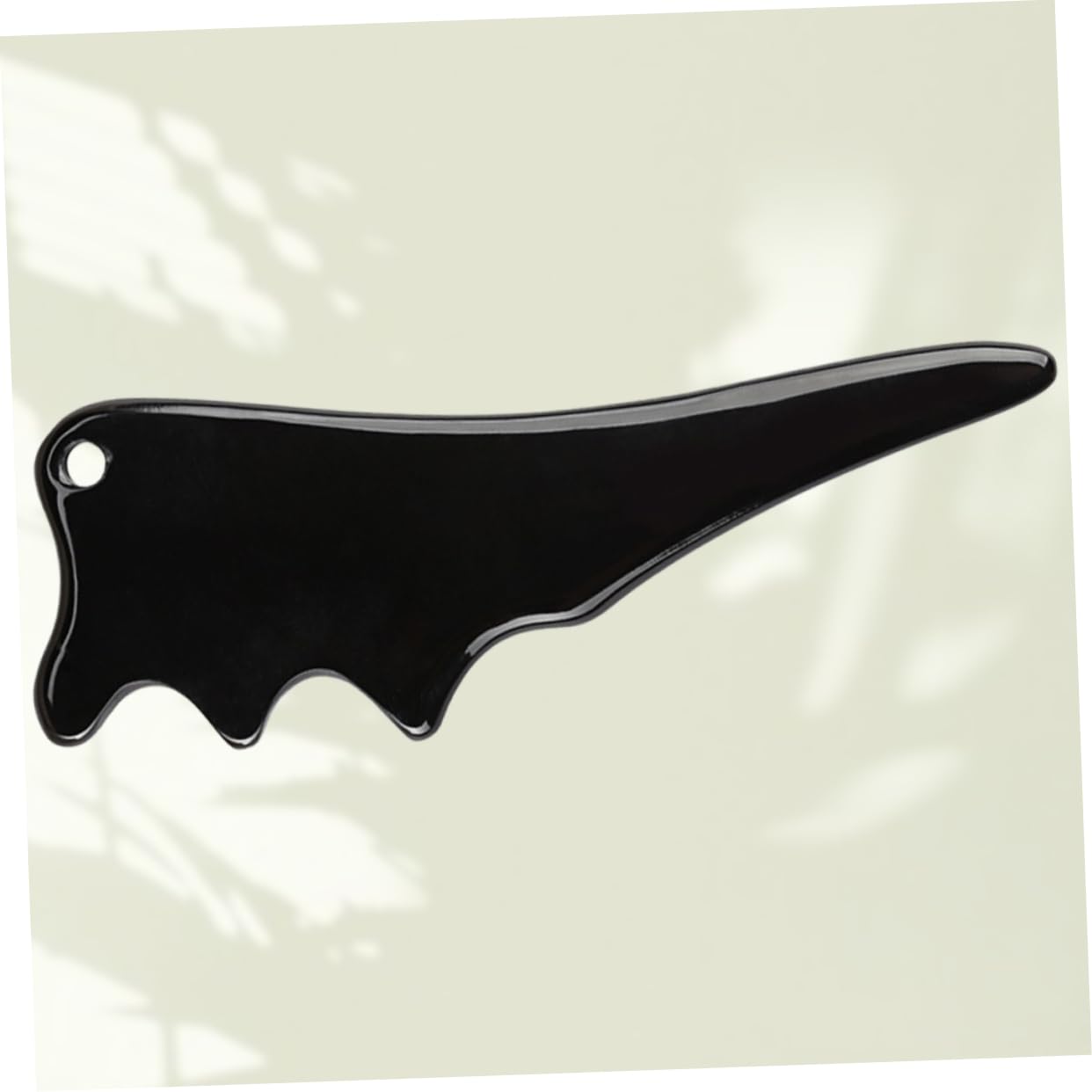 Healvian 3 Pezzi Di Strumento Terapeutico Gua Sha in Corno Di Bovino Naturale Per Viso Collo E Schiena Con Motivo A Per Massaggio Del Cuoio Capelluto E Spa