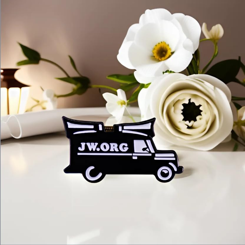 Ficsowy Jw.org Pin Set of 5 Jw.org Presents for Jehovah's Witnesses Religious Symbol Car Badges