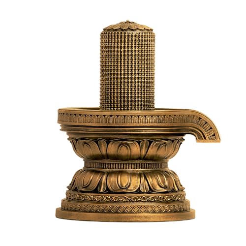 Image of SILAII Resin I 1008 Shiva Lingam Idol 1 Feet | Siva Lingam for Pooja | Shivling Sculpture for Home Temple & Spiritual Gift,