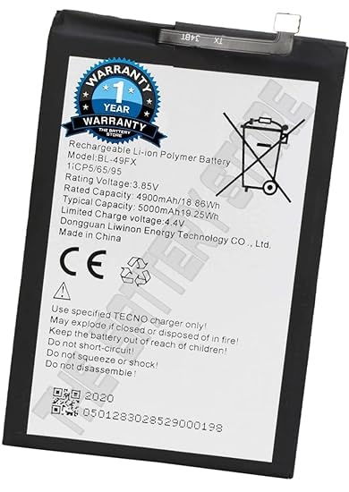 Image of THE BATTERY STORE Original BL-49FX Battery for Infinix Hot 8 (X650C / X650B /X650D) Battery with 1 Year Warranty**** (NN191)