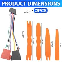 LbsAMP 2 Stück ISO 16 Pin Kabel Adapter Stecker Autoradio für Pioneer DEH DEH-P DEH-S DEH-X DMH AVH AVH-X MVH MVH-S MVH-X FH-X AVIC-W AVIC-Z Kabelbaum Kabeladapter Pioneer Autoradio Adapterkabel – Ansicht 2