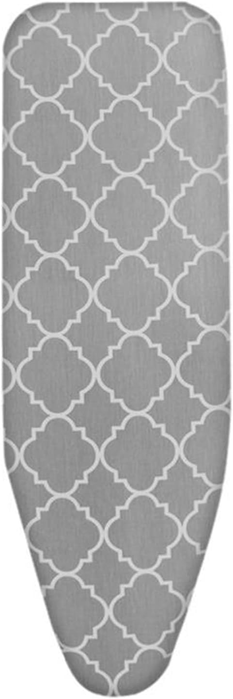 Ironing Board Cover and Pad Standard Size, Iron Board Cover with 2 Thick Padding, Resists Scorching and Staining, Easy Installation(Gray,120x38 cm/47x15 in)