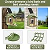 Smart Bird Feeder with Camera Solar Powered, AI Birds Species Identification, 2.5K Live View Video Bird House with Camera for Outside, Weatherproof Design Ideal Gifts for Christmas, Bird Lovers, Green #2