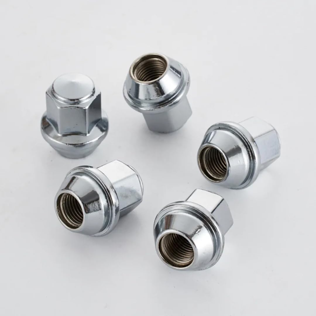 Nakrętki do Kół dla Forda Mustanga 2015-2020, 20 szt. nakrętek chromowanych M14x1,5, 13/16, 21mm, sześciokątnych, wysokość 37mm