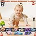 Toys for Boys Kids: 11 Magnetic Train Car Set, Spider-Toys for Boys, Travel Montessori Wooden Toy for Toddlers, Birthday Superhero Gifts for Kids