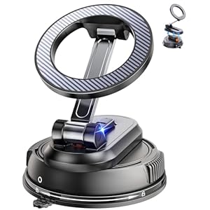 Soporte de teléfono de coche 2 en 1 para Magsafe 【28 imanes fuertes】Soporte magnético para teléfono de coche 360°】Soportes de teléfono para tu automóvil, accesorios para mujeres y hombres, para iPhone