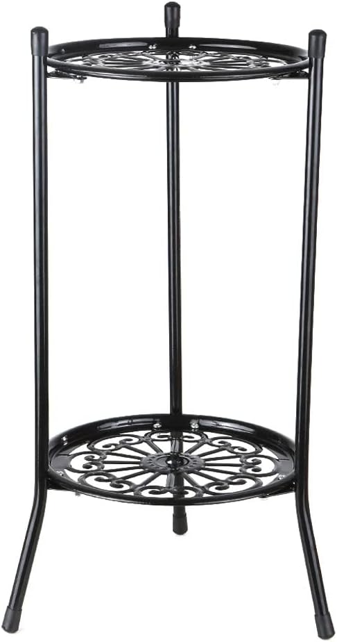 Flower Stand Metal Plant Pot Stand Flower Display Shelf Garden Patio Home Outdoor Flower Tray