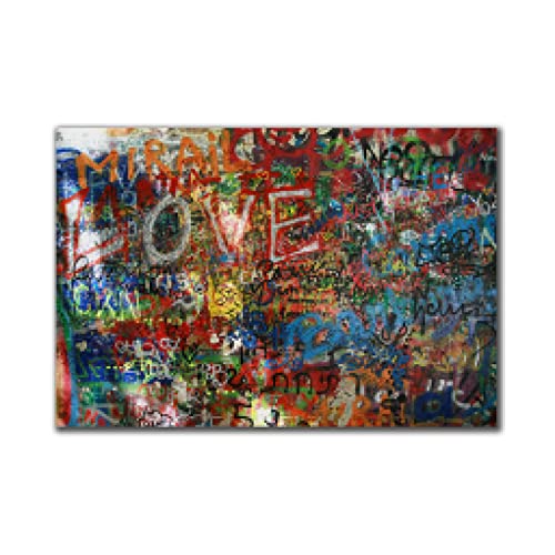 Tableau Graffiti Art Amour pour créer une ambiance moderne et chaleureuse au salon