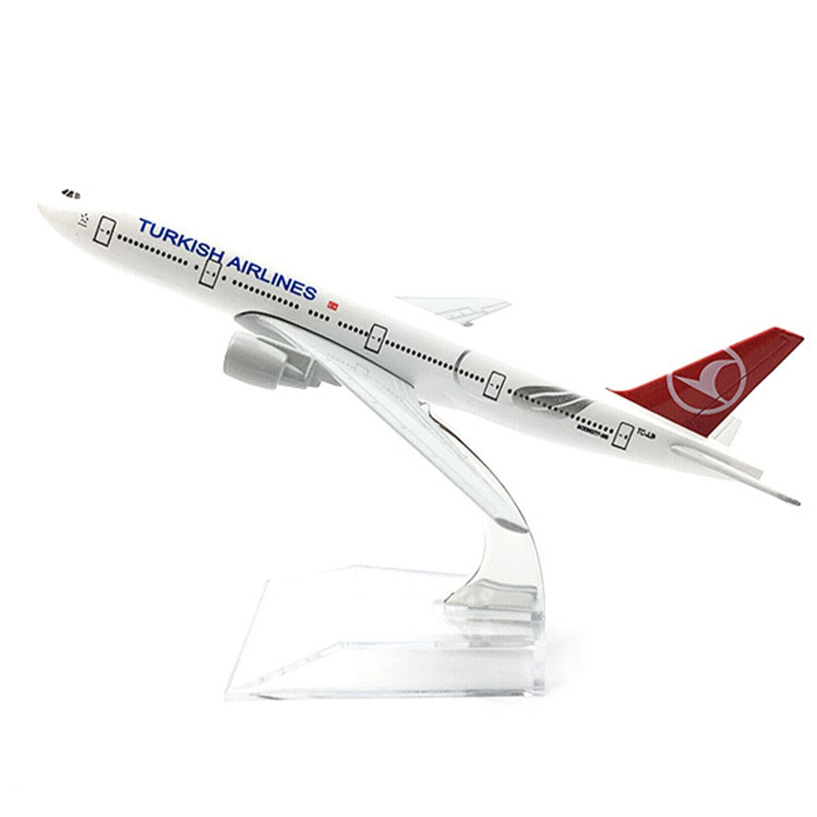 DKHOUN 1:400 Airplane Model Canada B777 B747 Qatar A380 Plane Model Alloy Metal Die-Cast Model Airplane Plane for Collection Birthday Gift Chiristmas,Turkey B777