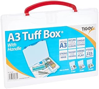 Tiger 301361 A3 Tuff Box, Assorted handle, White
