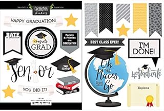 Scrapbook Customs 61290 Happy Graduation Stickers