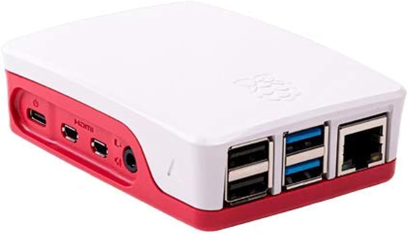 Raspberry Pi 4 Case - Red/White