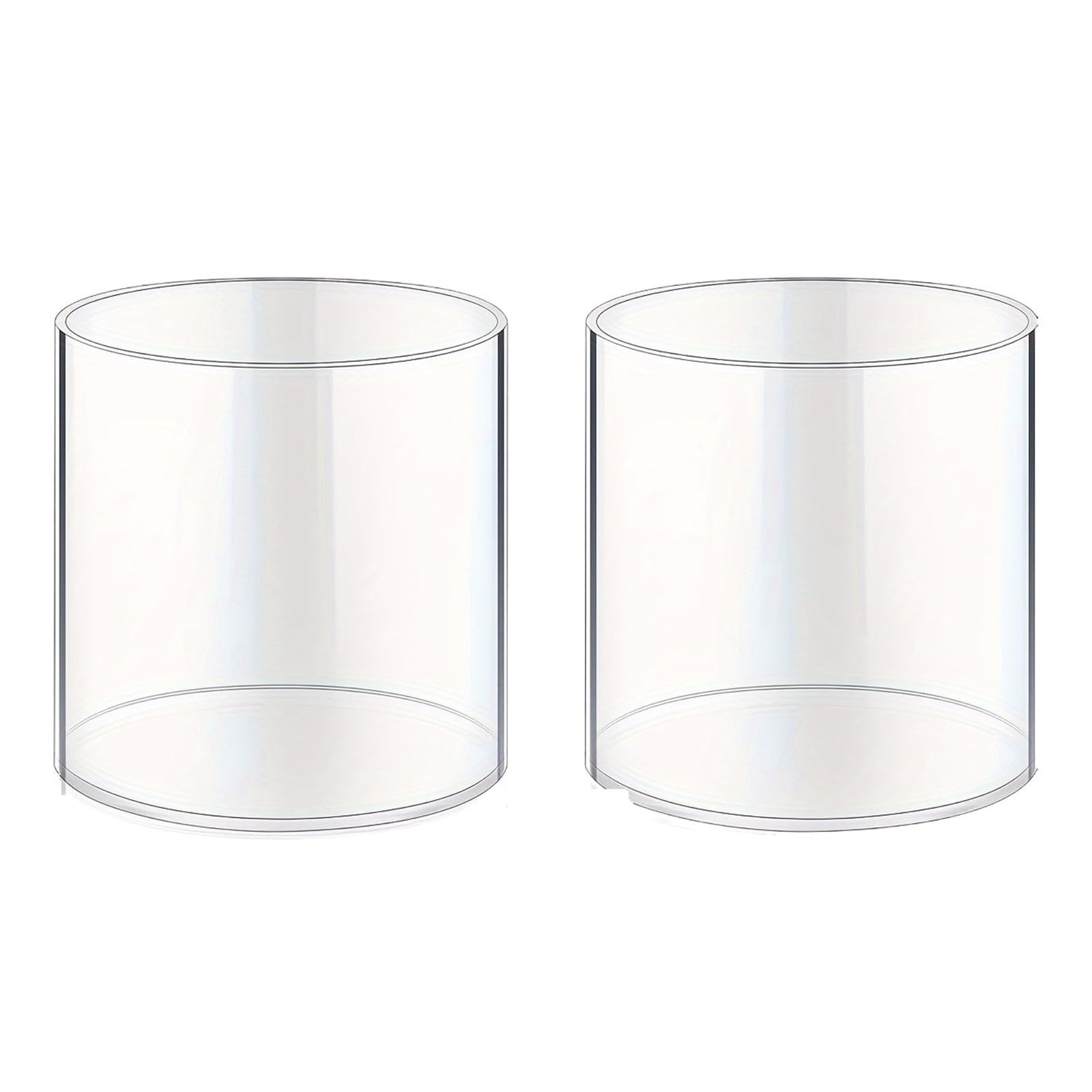 Acrylic Vase Acrylic Cylinder Vases for Centerpieces, 2 Pcs