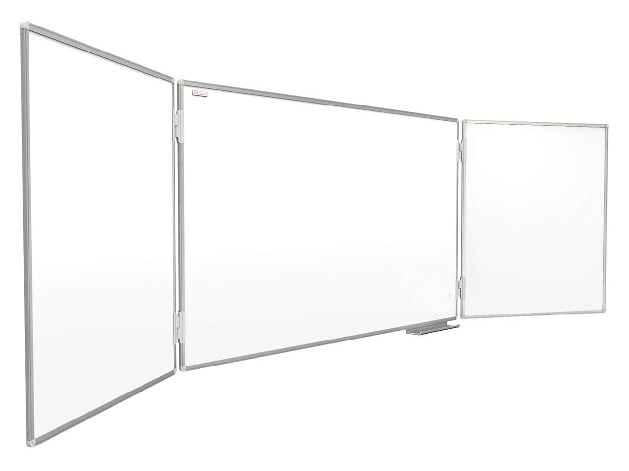 ALLboards Folding Whiteboard with Aluminium Frame 120x90cm//240cm, Triptych Dry Erase Magnetic Whiteboard
