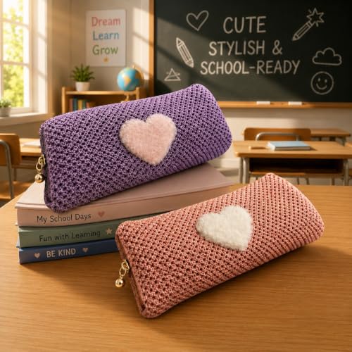 Image of ASIAN Cute Pencil Pouch for Boys & Girls | Zipper Pencil Case for Kids | School Stationery Organizer Pouch | Cosmetic & Pen Holder for School, Office & Travel
