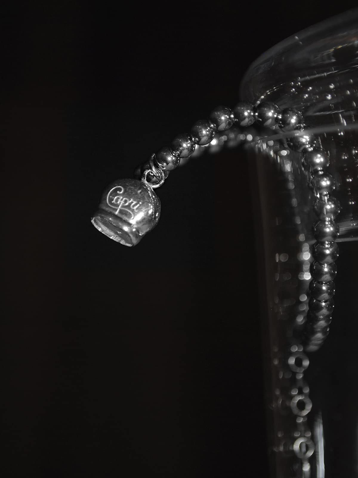 Donipreziosi Bracciale Capri in Argento 925% - Campanella con Sfere lisce - Campana di Capri Braccialetto da Donna e Ragazza