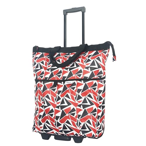 Olympia U.S.A. Fashionista Rolling Carry-On Tote Miami Red
