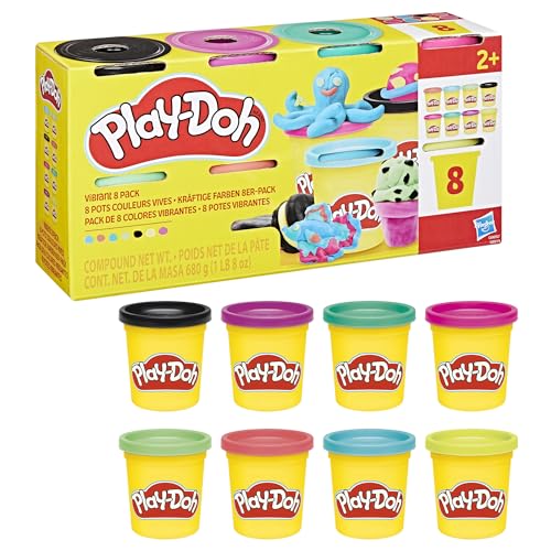 Play-Doh 8er-Pack kräftige Farben à 85 g