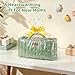 Zooawa Baby Diaper Caddy Organizer, Portable Nursery Storage Basket with Compartments, Handle & Shoulder Strap for Newborn Baby Essentials, Gift for Baby Shower, Nursery, Travel, Car, Matcha Green