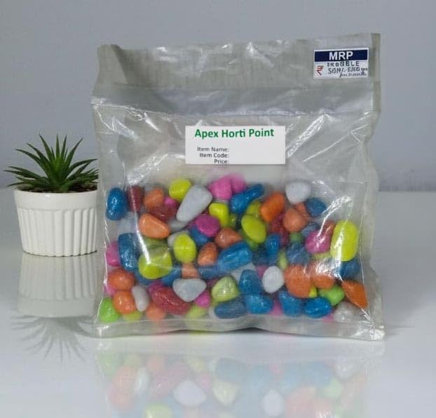 Multi Color Decorative Pebbles Stones 450g for Plants, Vases and Aquariums | Colourful Marble Stones for Lucky Bamboo, Planters, Home Décor and Table Decoration-image-19