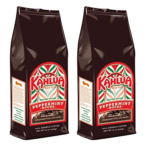 Kahlua - Medium Roast Ground Peppermint Mocha Coffee (2 Bags/12 Oz) #TOP20