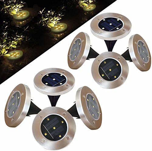 Inground Solar Light 5 LED Buried Grass Yard Garden Home Decor Night Lights