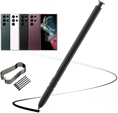 Miniatura 4 de Repuesto para Galaxy S22 Ultra Stylus Pen (Sin Bluetooth) para Galaxy S22 Ultra 5G Stylus Pen Reemplazo de lápiz táctil + puntas (borgoña)
