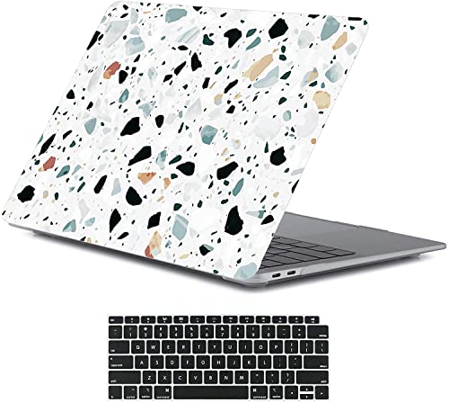LanBaiLan Funda protectora rígida para laptop, compatible con MacBook Air de 13 pulgadas 2020 2019 2018 versión A2337 M1 A2179 A1932 pantalla Retina con Touch ID y cubierta de teclado, patrón de