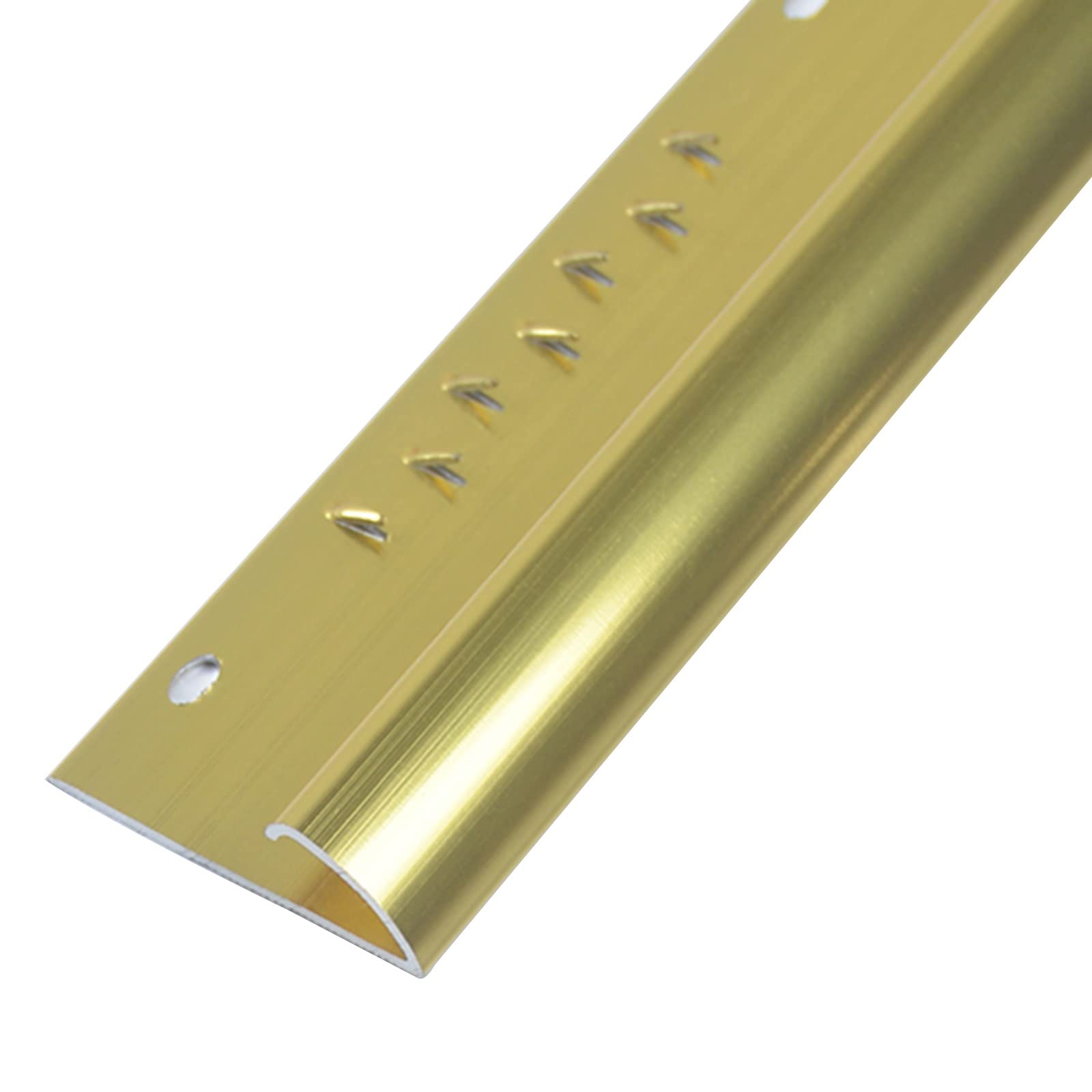 Lightweight Thresholds Ramp Reducer/Carpet Edge Trim,Extra Wide Floor Transition Strip, for Sliding Glass Door Vinyl Flooring(Gold,130cm/51.2in)