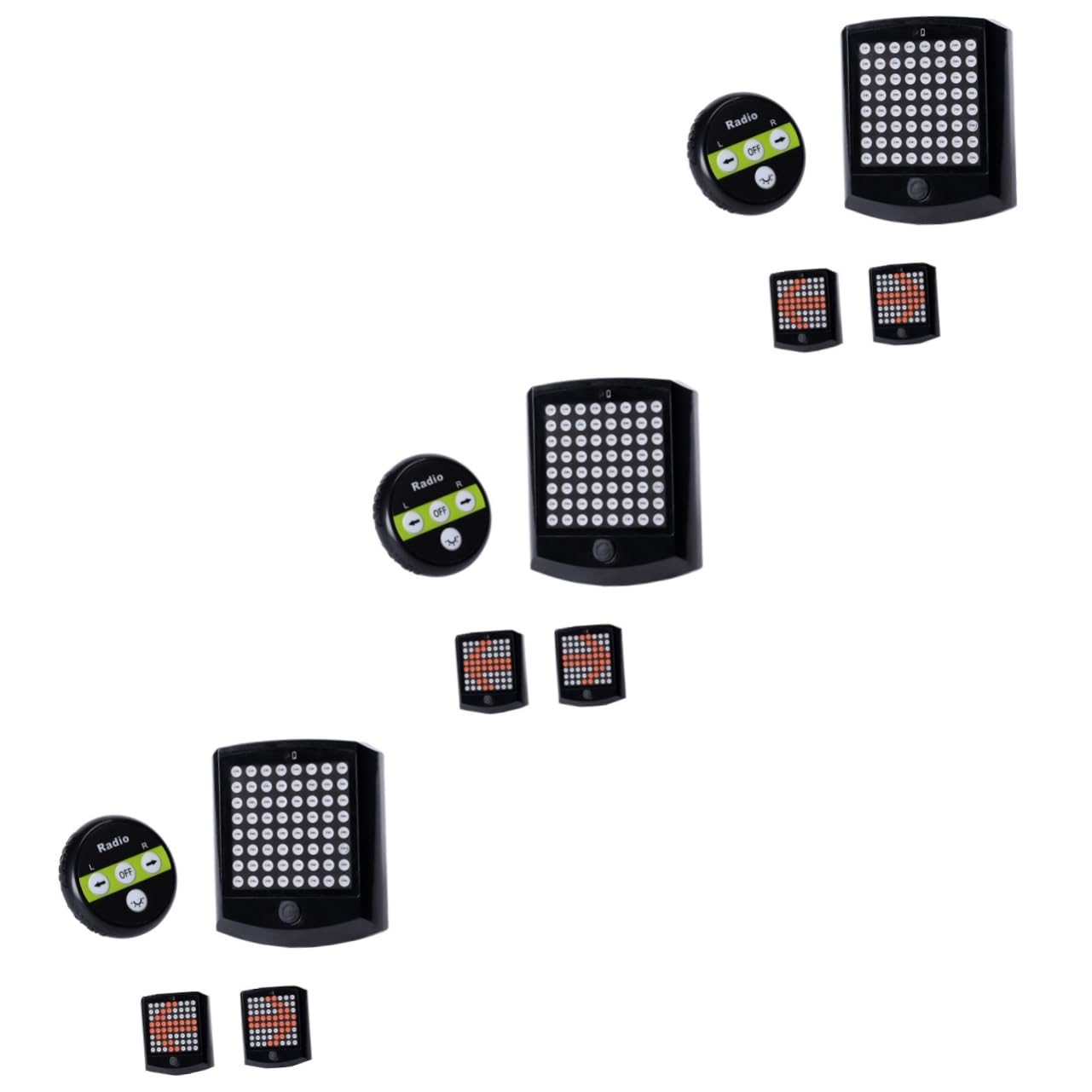 BESPORTBLE 3 Pezzi Luci di Segnalazione Anteriori per Auto Sostituzione Ld24 LED Luce Lampeggiante Luci Posteriori per Biciclette Telaio in ABS Facile da Installare per attività Allaperto