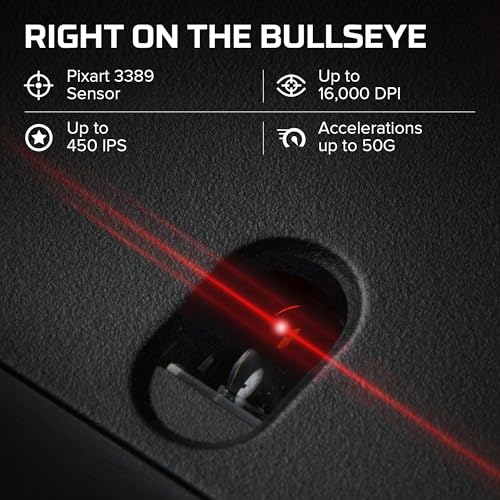 Image of HyperX Pulsefire Raid RGB USB 2.0 Gaming Mouse with Optical DPI Adjustable Omron Switch for Gamers - Black (HX-MC005B)
