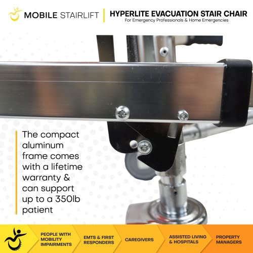 image for Mobile Stairlift.com HyperLite Evacuation Foldable Medical Stair Lift 