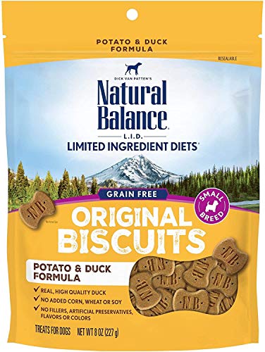 Natural Balance 723633602082 L.I.T. Limited Ingredient Treats Duck & Potato 8Oz